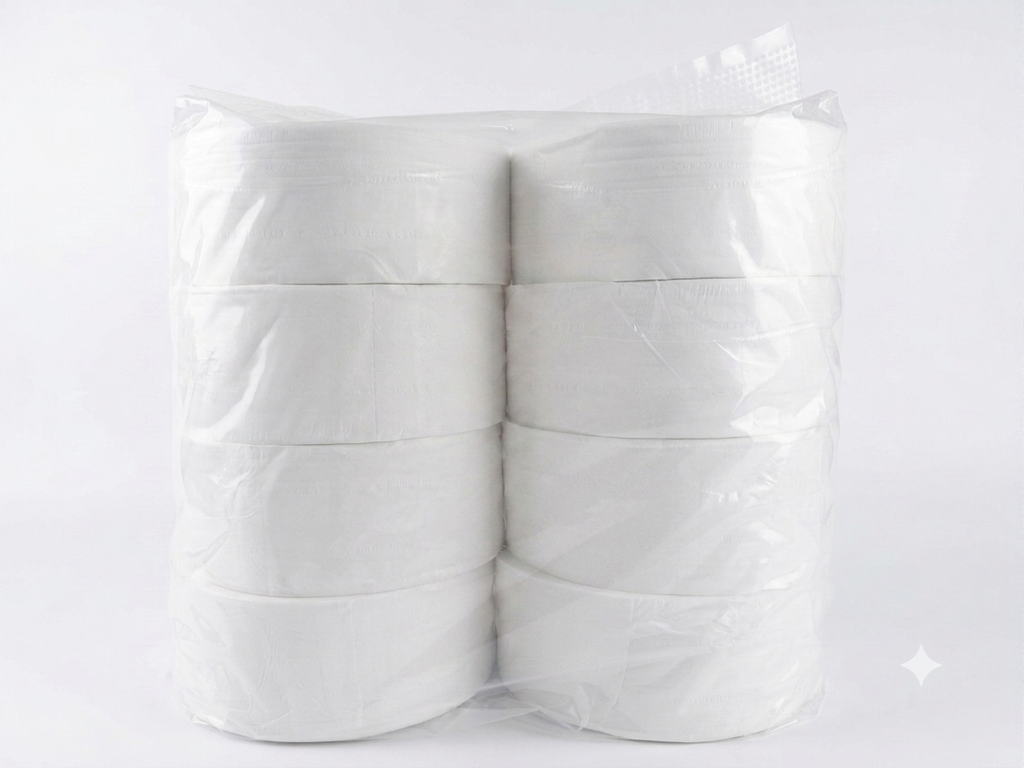 Mini Jumbo Toilet Paper Roll - 8 Pack