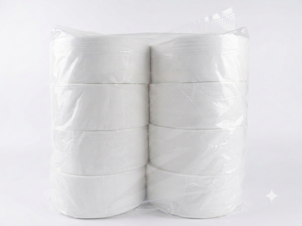 Mini Jumbo Toilet Paper Roll - 8 Pack